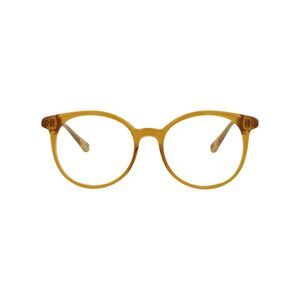 Chloé Round-Frame Bio Injection Optical Frames Yellow Womens
